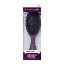 BrushWorks Oval Detangler Brush Purple  (Matu suka matu atšķetināšanai)