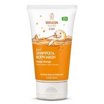 Weleda Kids 2 in 1 Shower and Shampoo Happy Orange  (Apelsīnu šampūns un ķermeņa mazgāšanas līdzekli
