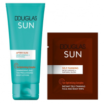 Douglas Sun After Sun Shimmering Body Lotion + Self Tanning Wipe