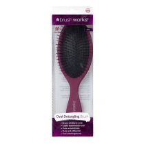 BrushWorks Oval Detangler Brush Pink  (Matu suka matu atšķetināšanai)